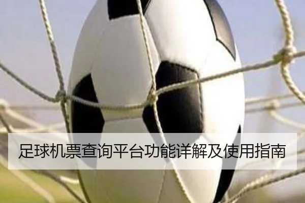 足球机票查询平台功能详解及使用指南